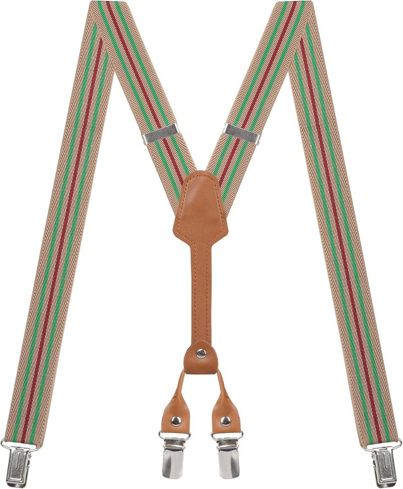 Action Ward Store Women's Suspenders - 1" Width - Y Back 4 Clip Skinny Ladies Suspenders - Image 1
